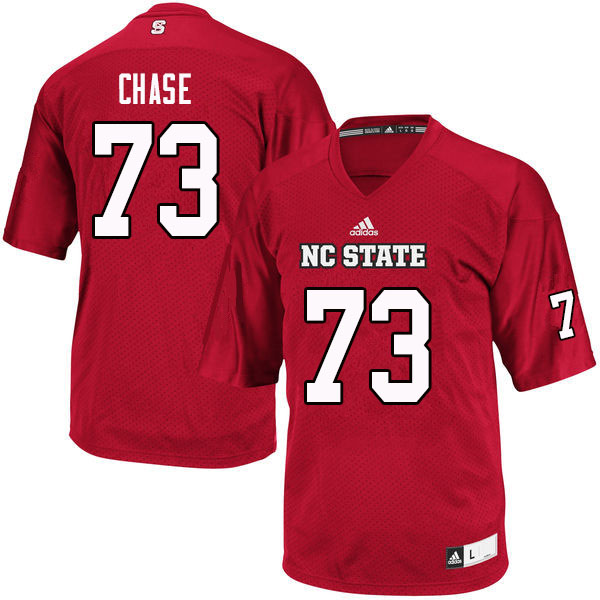 Men #73 Justin Chase NC State Wolfpack College Football Jerseys Sale-Red